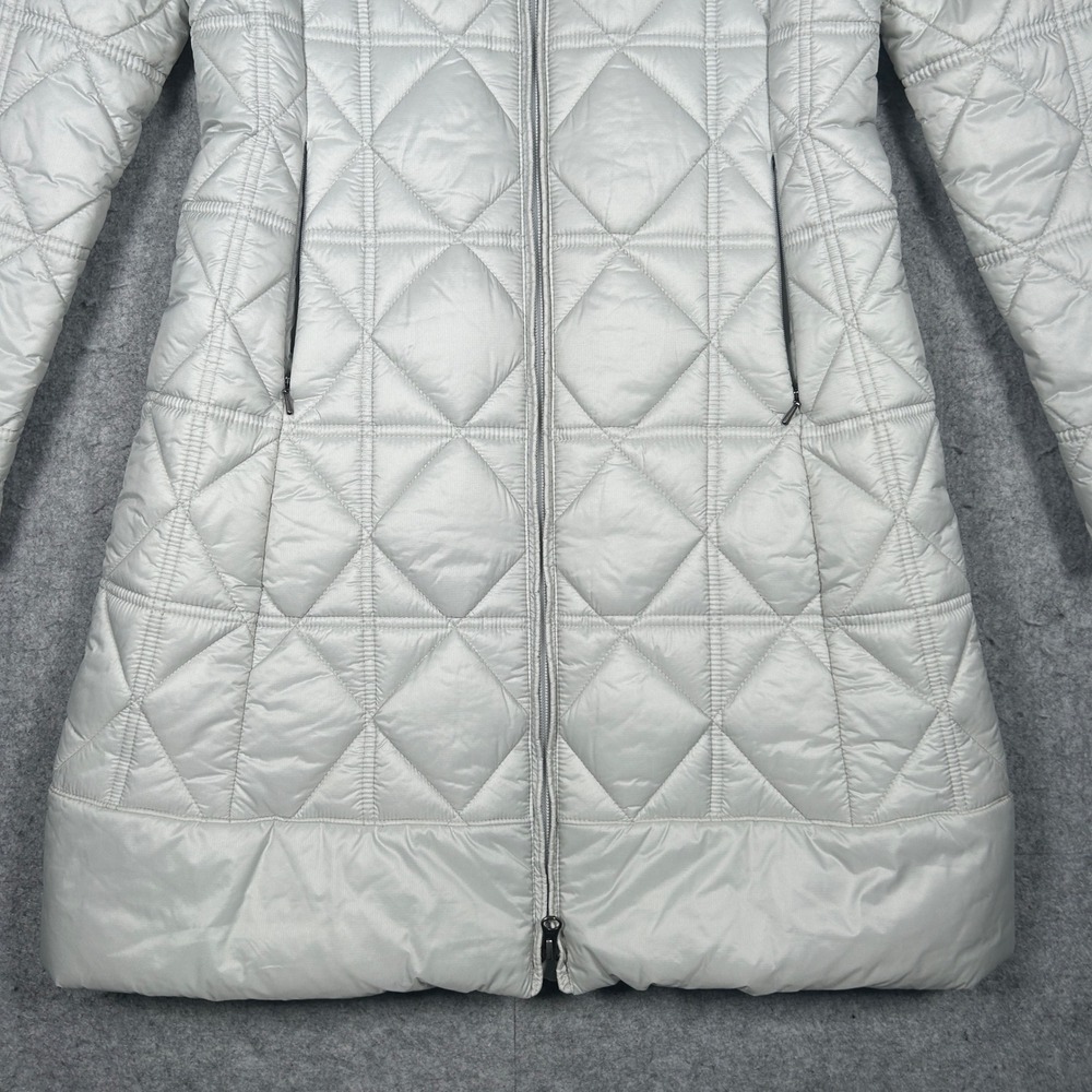 Patagonia Low sky Parka Coat Women Small Grey Fiona Quilted Puffer Jacket Winter - Picture 2 of 16